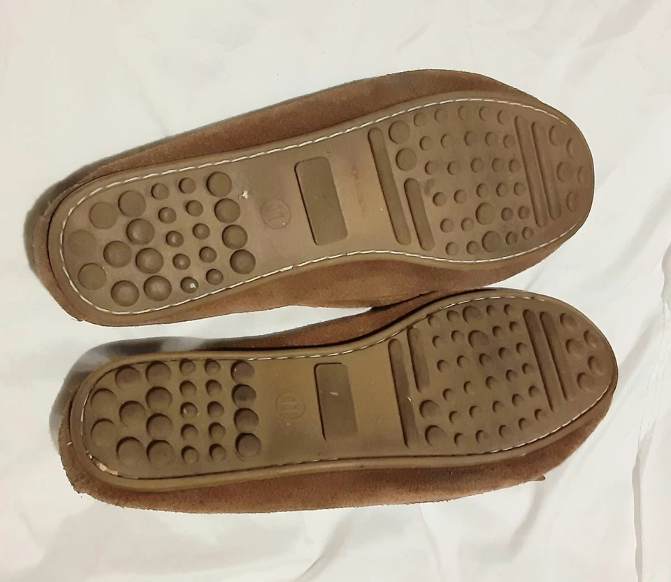 Коричневые женские кожаные мокасины Mossimo Supply Co. размер 11 - Изображение 2 из 2