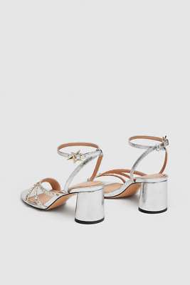 zara silver sandals