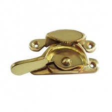 Polished Brass Fitch Sash Window Fastener