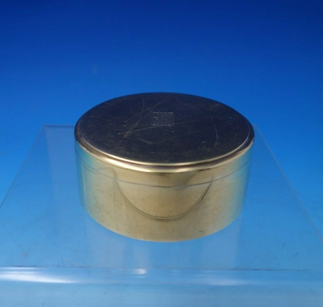 Tiffany and Co Sterling Silver Tobacco Tin Vermeil 21621 7396 4.2