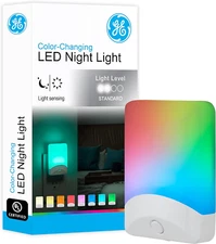 Color-Changing LED Night Light, Plug into Wall, Dusk to Dawn Sensor, Ambient Lig