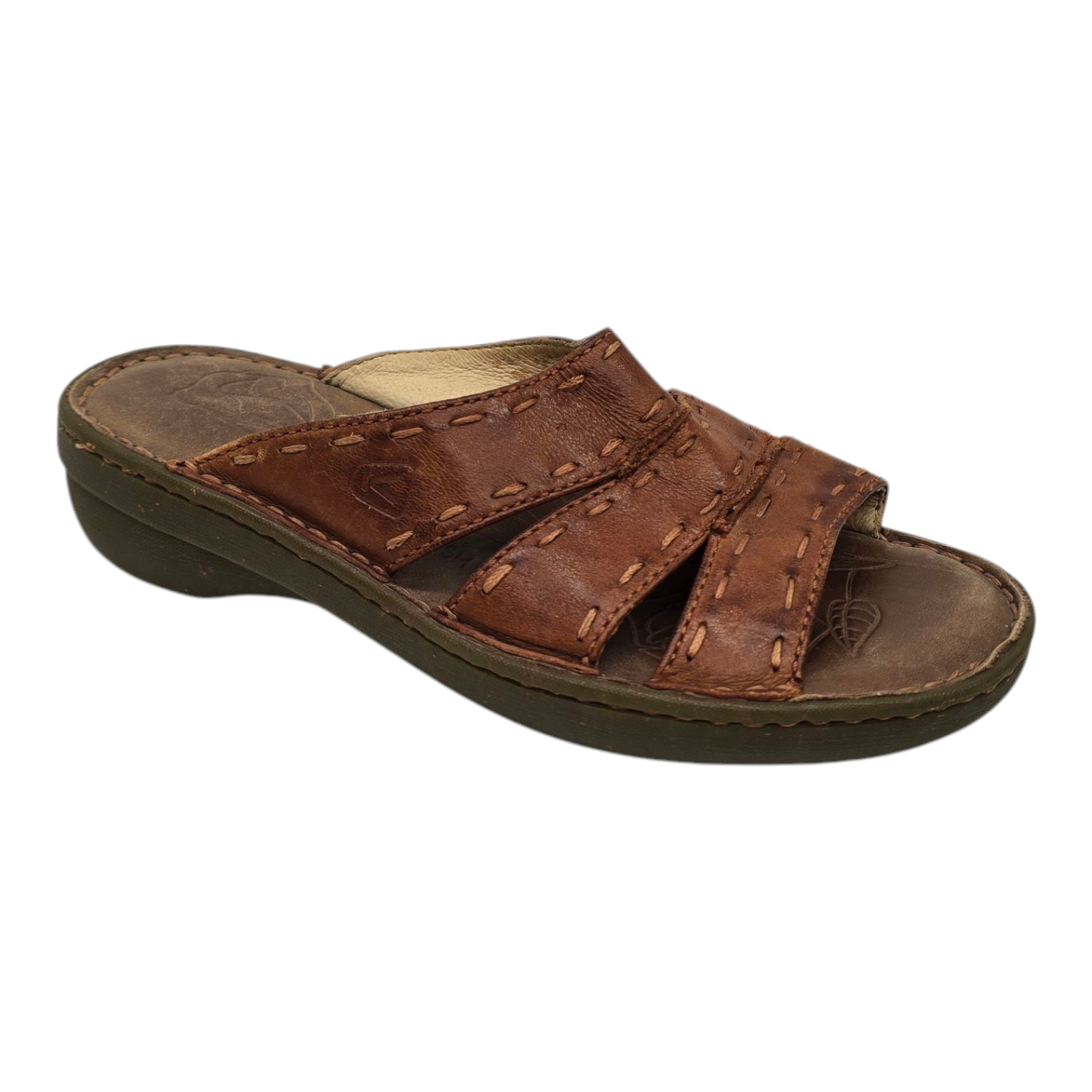 Sandali Keen donna 7 5 City of Roses slip on zeppa tacco cinturino pelle slide