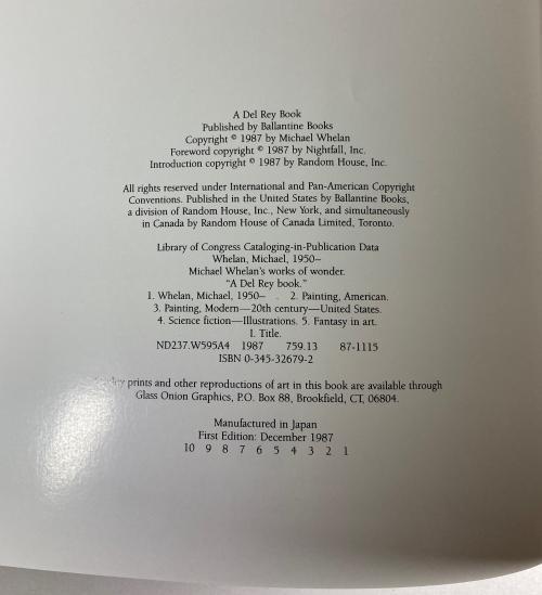 Michael Whelan's Works of Wonder (First Edition