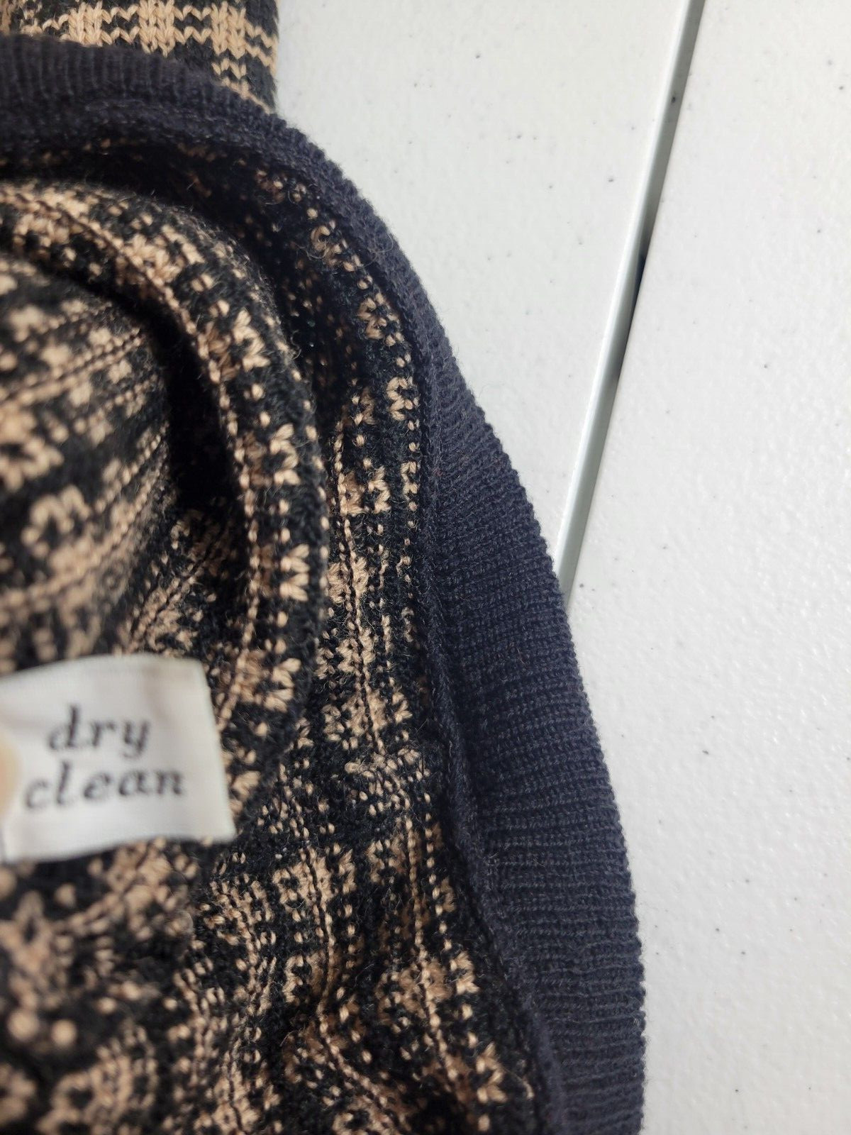 Pendleton Brown Gingham Pure Virgin Wool Knit Car… - image 10