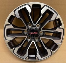 Set of New '99-'24 GMC Sierra 1500 Yukon 18" Satin Graphite GM Wheels Ships Free
