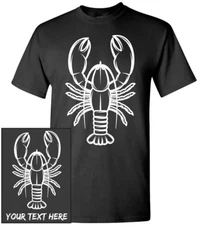 Lobster T-Shirt, Men Women Youth Kids Long Personalized Custom Tee maine