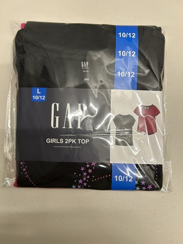 GAP Girl's 2 Pack Short Sleeve Soft Graphic Logo Cut Out Back Tee - 第 7/8 張圖片
