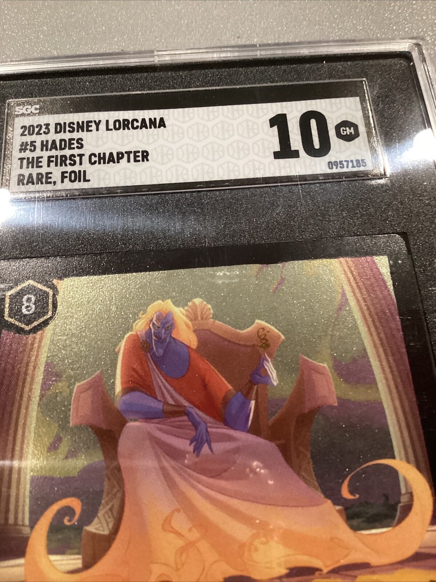2023 Disney Lorcans #5 Hades The First Chapter Rare Foil Card SGC