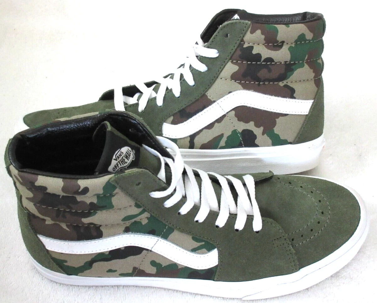 Olive green vans high tops sale