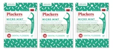 Plackers Micro Mint Fresh Breath Flossers, Mint Flavored, 36 Ct (3 Pack)