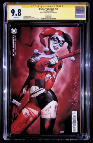 DC vs Vampires #11 Nathan Szerdy Variant CGC 9.8 - Signed by Cover Artist