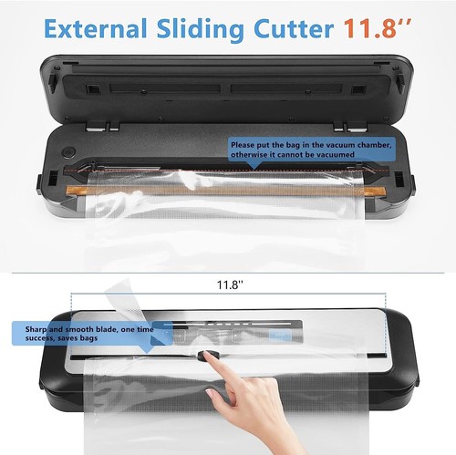 Vacuum Sealer Automatic Sealing Machine for Food Preservation Dry Moist Seali... - Picture 8 of 10