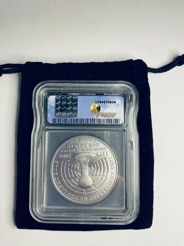 2004-P Thomas Alva Edison Silver Commemorative Dollar ICG - MS70 - Image 2 of 2