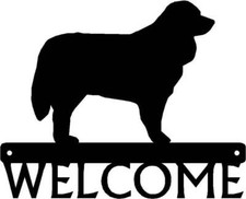 Bernese Mountain Dog Welcome Sign - Made in America - Outdoor Decor