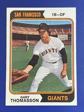 ⚾ 1974 Topps Baseball Base Card #18 Gary THOMASSON - EXMT or better ⚾