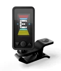 D'Addario PW-CT-17BK Eclipse Headstock Guitar & Bass Tuner Black
