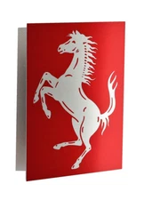 Ferrari Cavallino  Red Metal Sign