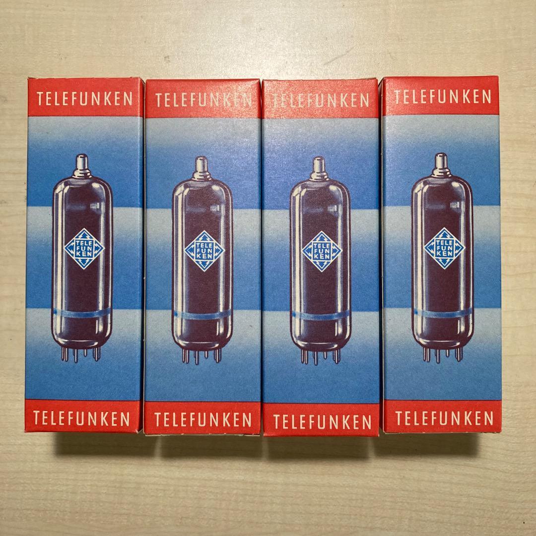 ⭐︎ハチミツ⭐︎TELEFUNKEN EL34/6CA7 4本セット クアッド Telefunken EL34 6CA7 Brown Base OO Getter, tested Good