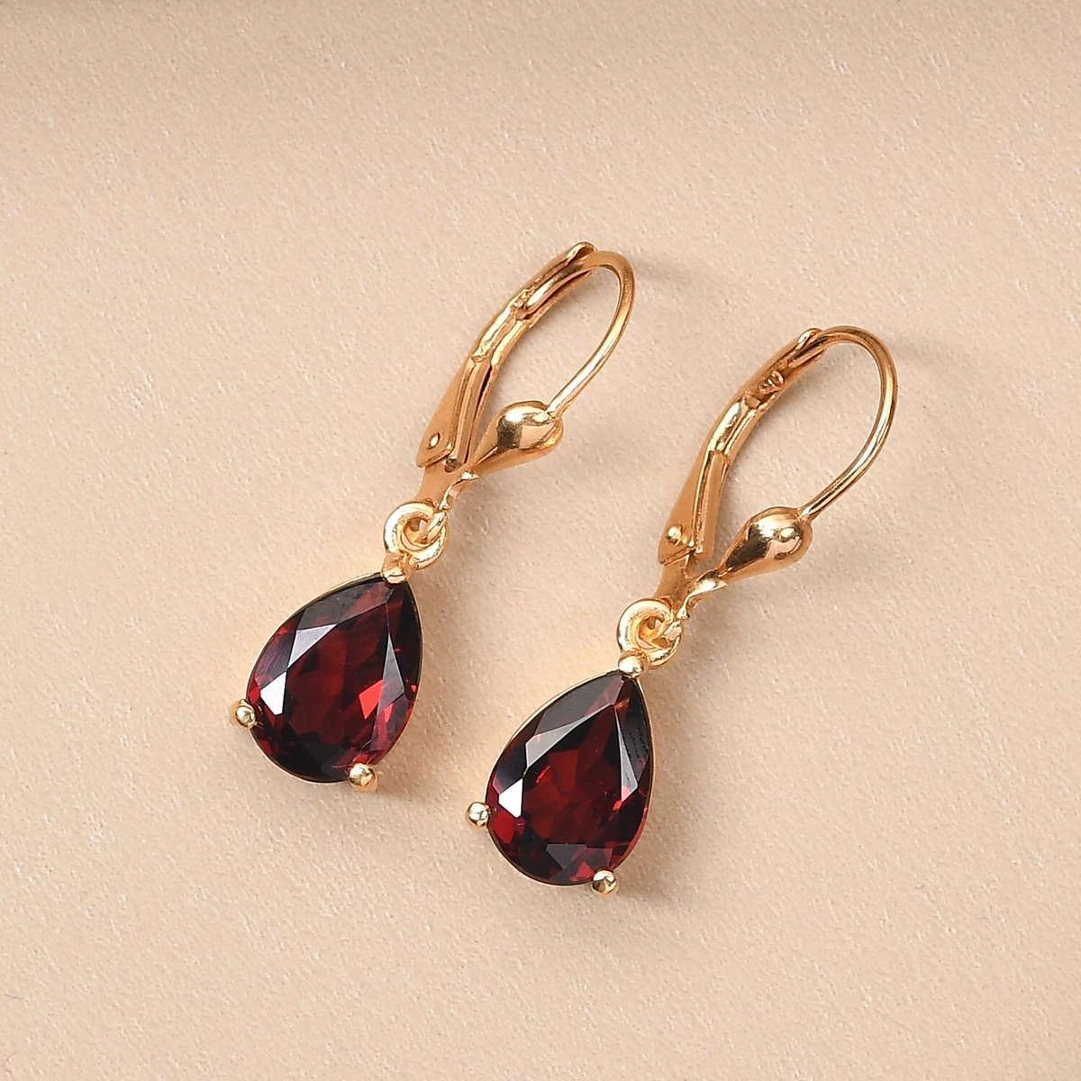 Garnet store teardrop earrings