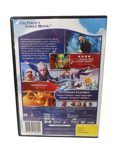 Rise of the Guardians (DVD 2012) Animation Adventure Fantasy Jack Frost R4 VGC - Picture 2 of 10