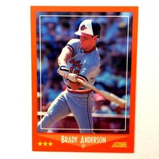 Brady Anderson 1988 Score Traded Rookie Card #70T MLB Baltimore Orioles. rookie card picture