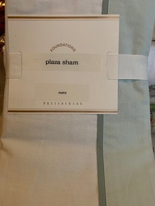 Nwt Store Tag Pottery Barn Plaza Euro Sham 400 Thread Count
