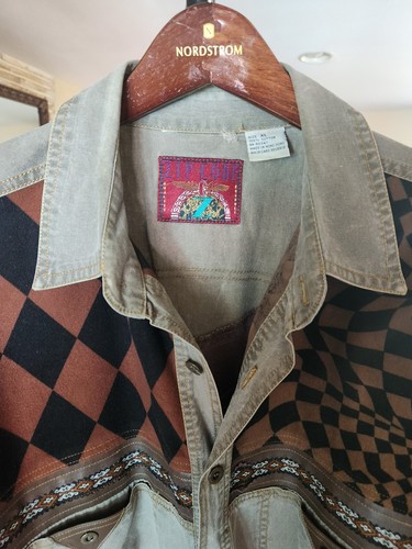 RARE ZIP CODE LONGSLEEVE DENIM SHIRT SIZE XL - Picture 2 of 4