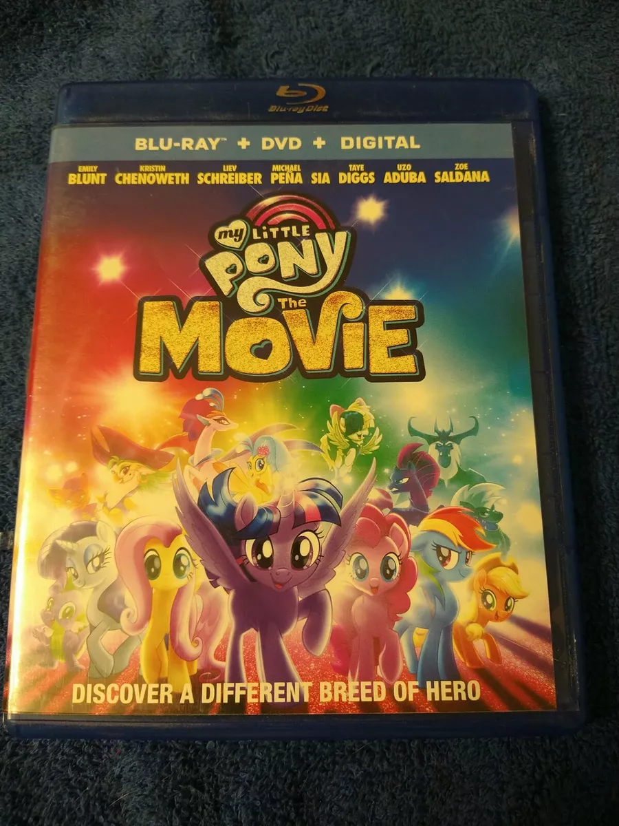 My Little Pony The Movie Blu Ray DVD 2017 2 Disc Set No Digital