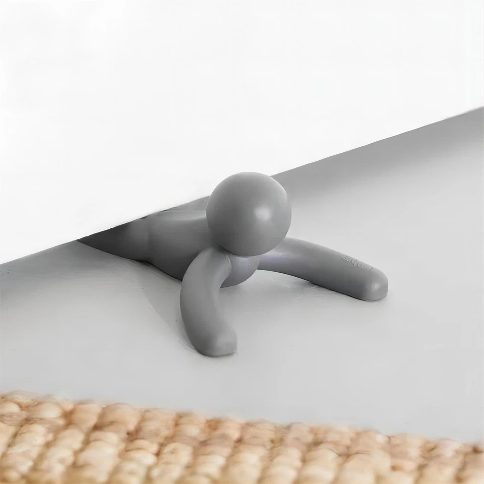 Tapón de puerta divertido en forma de pequeña persona, lindo tope de puerta Buddy, cuña de puerta Foto 4 de 4