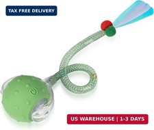 Interactive Cat Toys Ball for Indoor Cats, Automatic Moving Ball Toy with Elasti