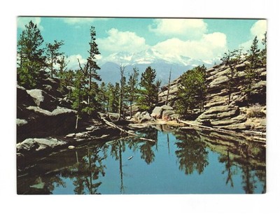 Gem Lake in Longs Peak Rocky Mountain National Park CO VTG postcard Unp