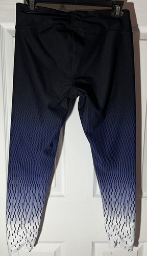 Calvin Klein Dry Performance Wick Women’s sz M Black Blue White Ombré Leggings - Picture 2 of 11