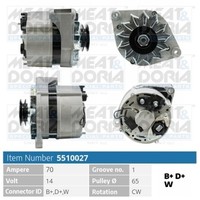 Meat & Doria Lichtmaschine Generator Lima 5510027 14V FüR Opel Vectra J89 CC T85