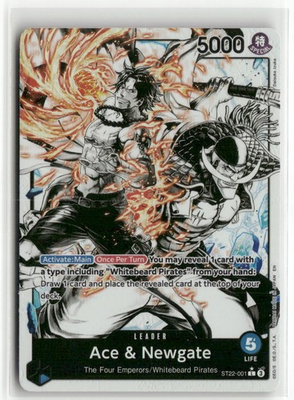 #ad Ace amp; Newgate Parallel ST22 001 Starter Deck 22 One Piece Card Game $20.00