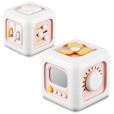 SOCBTNSO Busy Cube, Toys for 1 Year Old Girl Gifts, Montessori for Baby Girl,