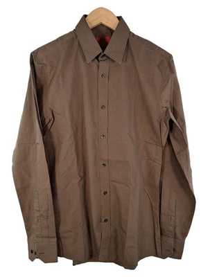 Hugo Boss Chemise Business Homme Marron Slim Fit (EU 38, INT S) - Photo 1/3
