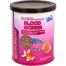 Bio-Pure Freeze Dried Blood Worms for Pets Fish Food 0.42-Ounce