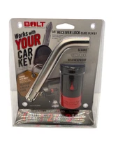 BOLT 7018447 Receiver Lock | 5/8" Hitch Pin |  Fits 2" & 2.5" Receivers
