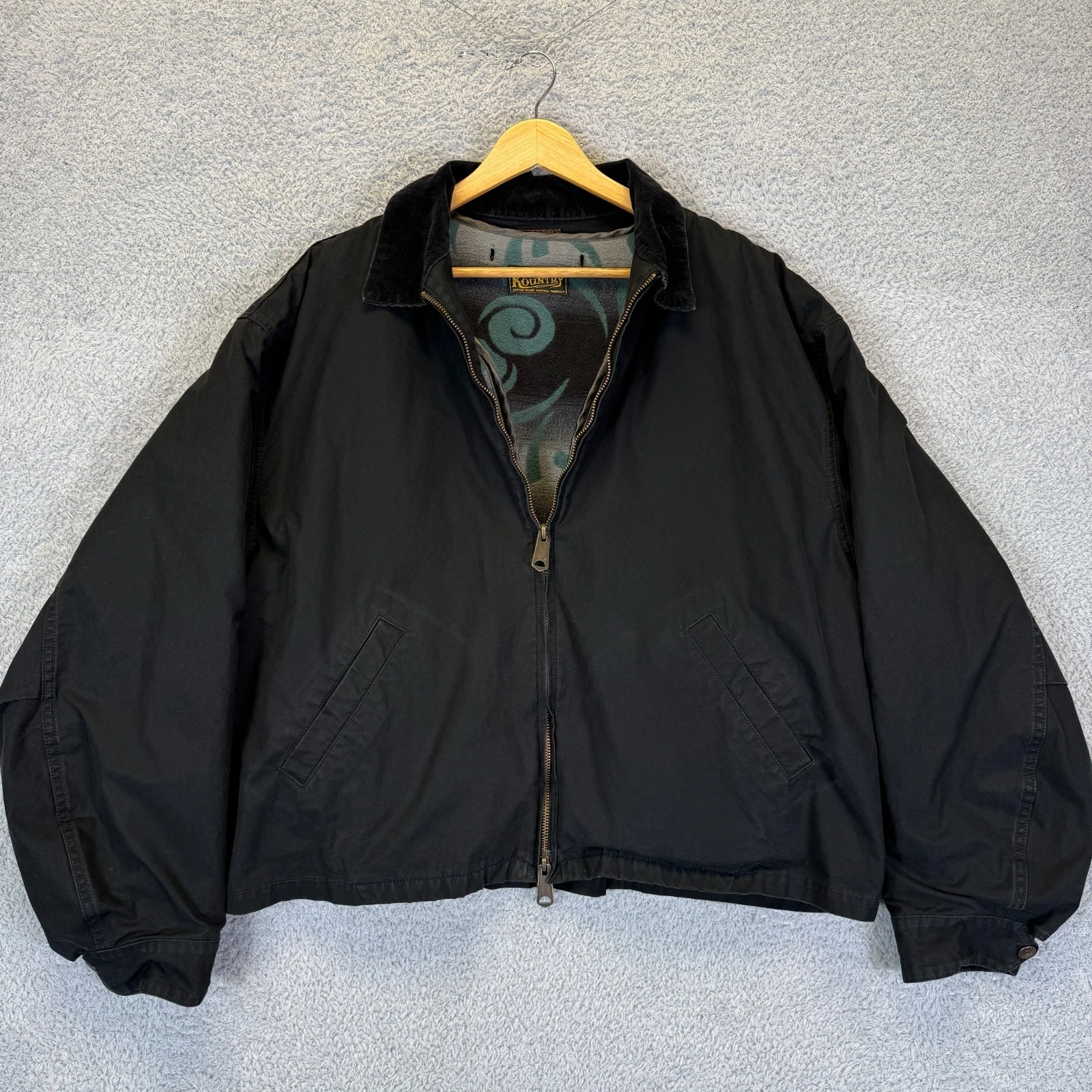Kapital Jacket Kountry Detroit Drizzler Men's Size 3 Large Black Lined Japanese - product detail image 2