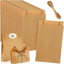 50 Pieces Soap Paper Bags, 5'' X 8'' Kraft Paper Bags for Packaging Soap Making