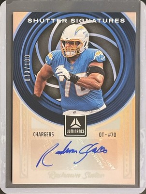 Rashawn Slater Auto - 2025 Panini Luminance Football - Numbered /100