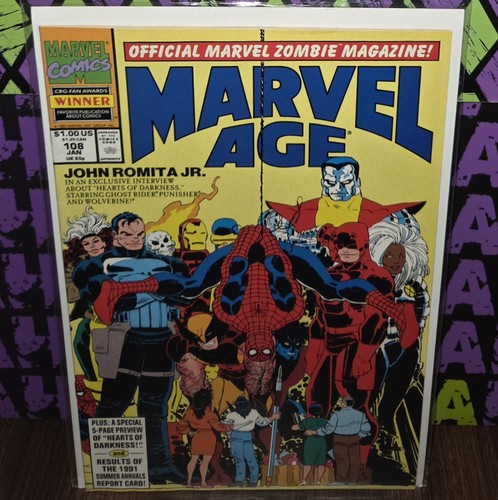 Marvel Age #108 John Romita Jr. Marvel Comics 1991 Spider-Man punisher wolverine