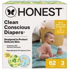 Diapers Size 4 54 Count Hypoallergenic Fragrance Free Honest Company Clean Leak
