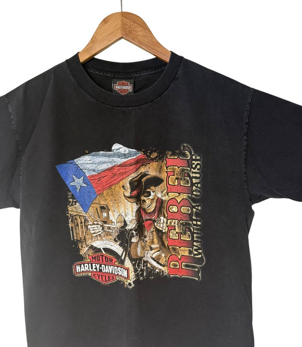 バイクウェア・装備 HARLEY-DAVIDSON REBEL WITH A CAUSE Tee Vtg Harley-Davidson 