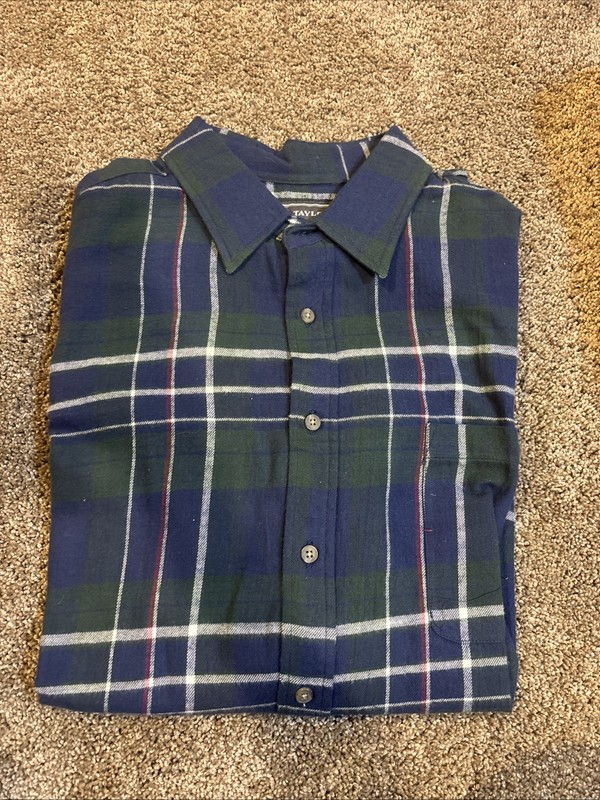 Men’s David Taylor Flannel Shirt Size XL