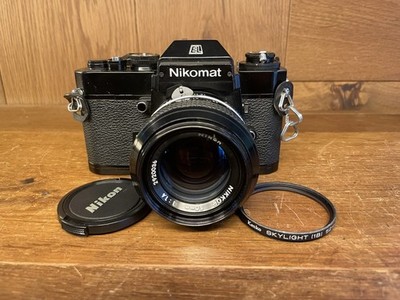 *Near Mint ++* Nikon Nikomat EL Black Camera New Nikkor 50mm F/1.4 Lens Non Ai