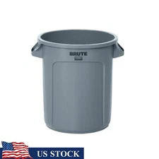 Heavy Duty Round Plastic Container W/ Efficient Venting Handles Commercial Use
