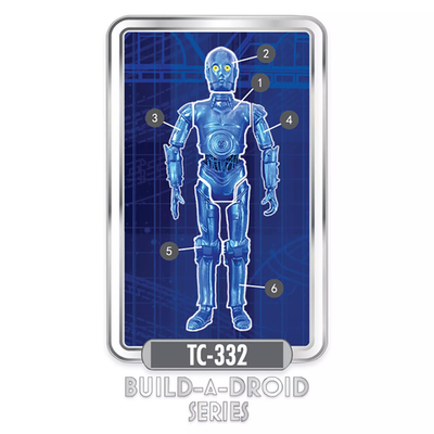 Star Wars QT-KT Build-A-Droid フィギュア Star Wars: Droid Factory Build-a-Droid QT-KT Action Figure Unboxing