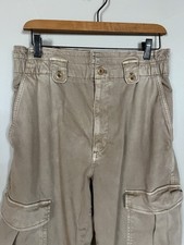 Banana Republic High Rise Straight Cargo Pants, Tan, Classic Camel Color Size 8P