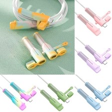 Charger Cable Protector 6 Sets 12pcs Compatible with iPhone Charging Cable -